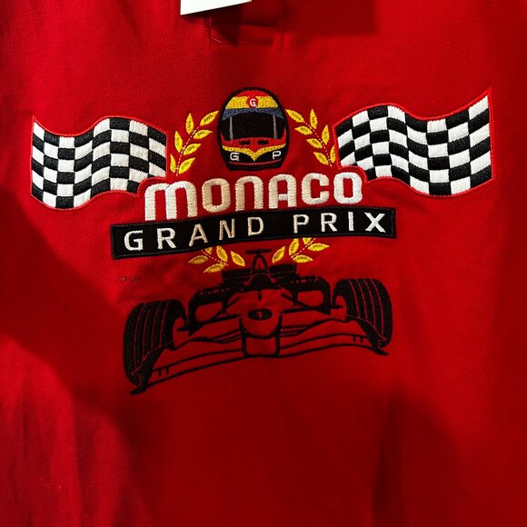 NEW WITH TAGS Limited Edition Gazzoil Men's Monaco Grand Prix Graphic Polo Tee - Picture 3 of 5